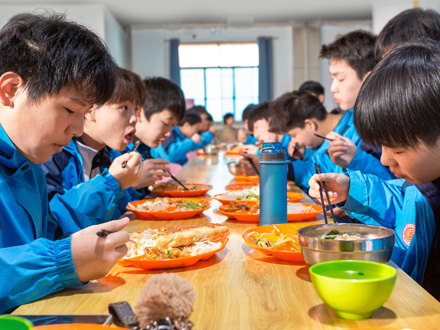 眉县学生用餐